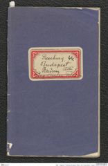 Seite 1, Tagebuch "Pressburg | Budapest | Brünn | Cilli | Prag, Breslau, Troppau" (NHMW-PRAE-BBB-44)
